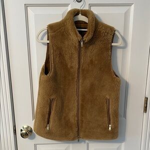 J. Crew Faux Fur Vest Size S